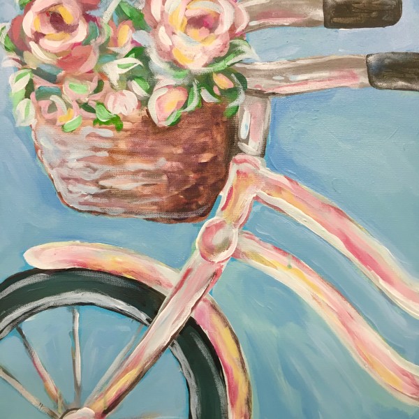 600x600 Christina Freiberger Private Party Bike Amp Basket Paint Party - Bike Painting