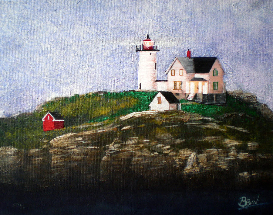 900x707 Christina Point Painting By Bill Brown - Bill Brown Painting