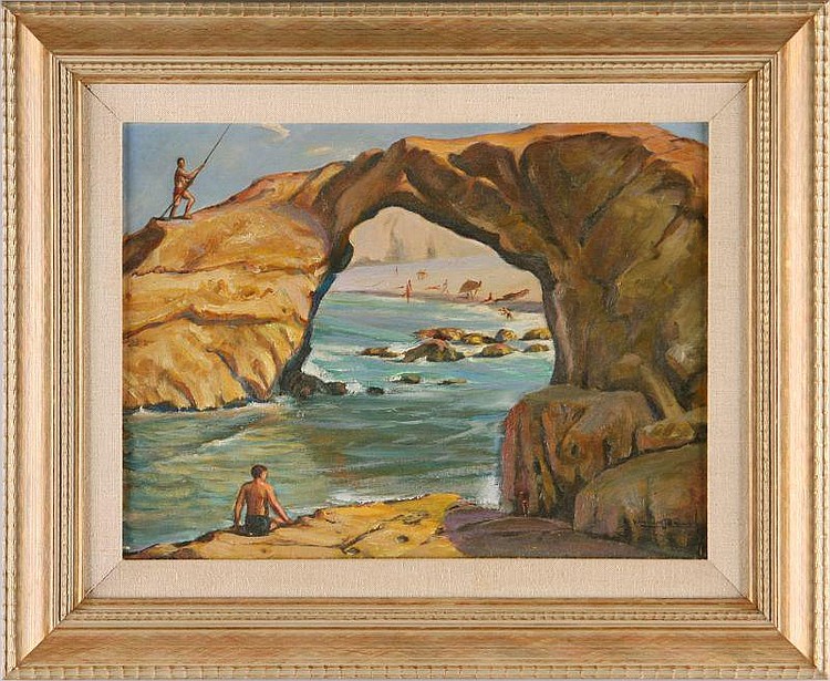 750x615 William J. Brown (Ca, 1865 - Bill Brown Painting