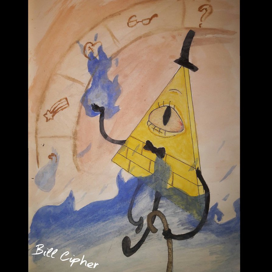 894x894 Bill Cipher By Petra145 - Bill Cipher Painting