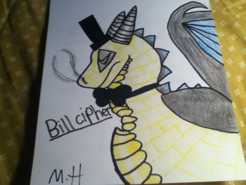 960x720 Bill Cipher Dragon By Pinkfloyd4321 - Bill Cipher Painting