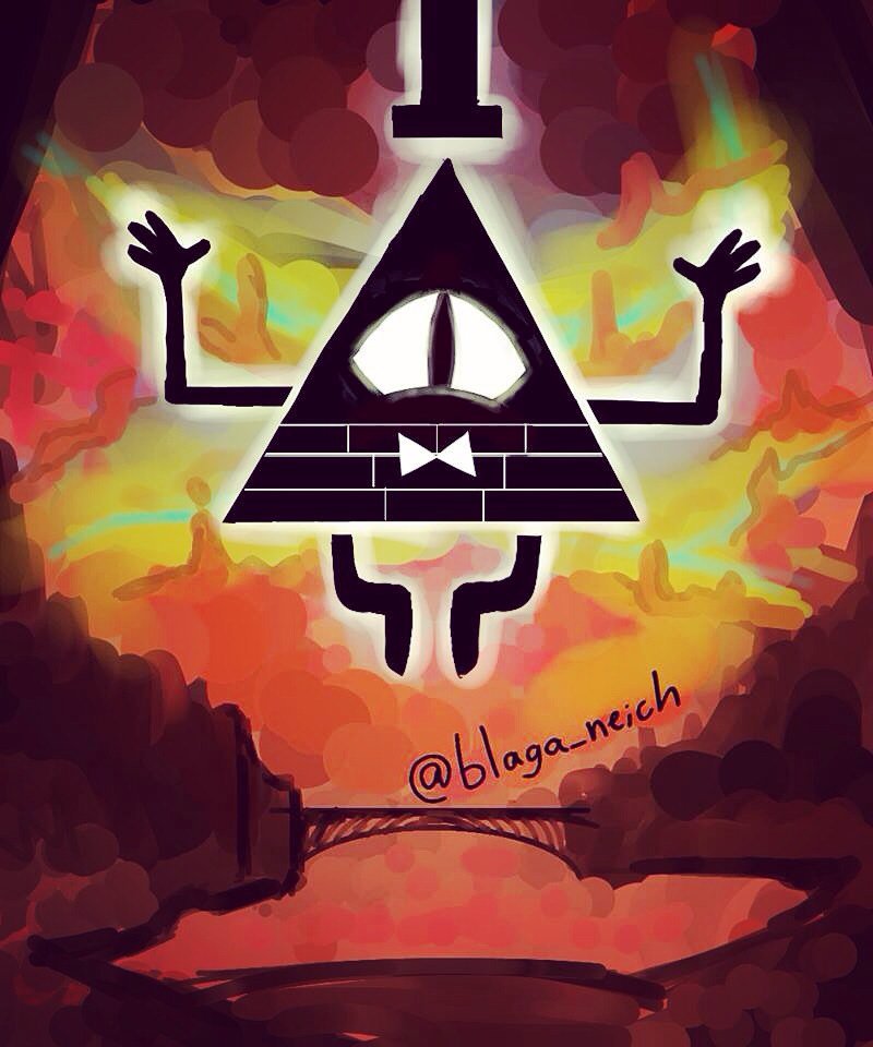 800x960 Blagovesta Neicheva On Twitter Made A Fan Art Of Bill Chiper - Bill Cipher Painting