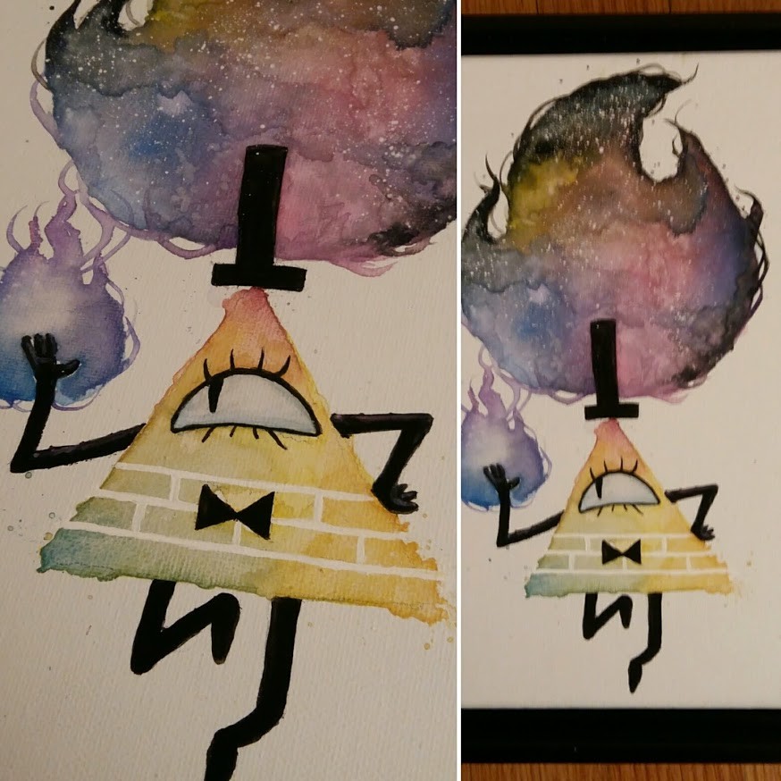 874x874 Kathryn Clark - Bill Cipher Painting