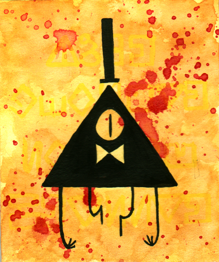 741x885 Bill Cipher Dream Demon By Zenity - Bill Cipher Painting