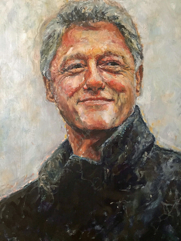 750x1000 Charlotte Pollock May 27, 2015 Artebella - Bill Clinton Painting