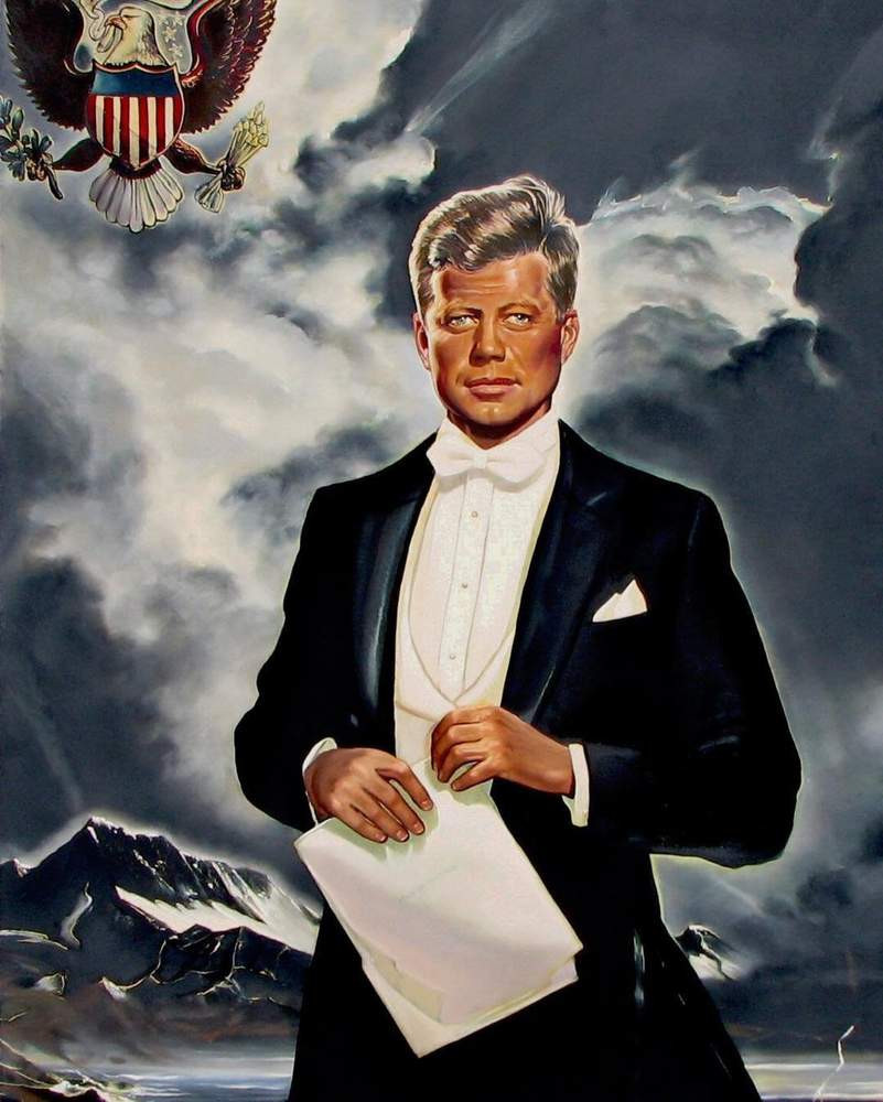 801x1000 Donald Trump Artist Who Painted Trump Portrait In Mar A Lago - Bill Clinton Painting