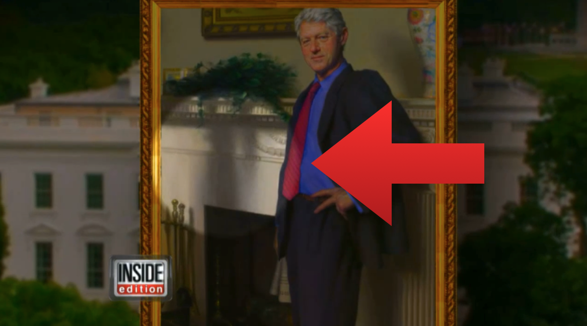 1166x648 How An Artist Secretly Painted Monica Lewinsky Into Bill Clinton'S - Bill Clinton Painting