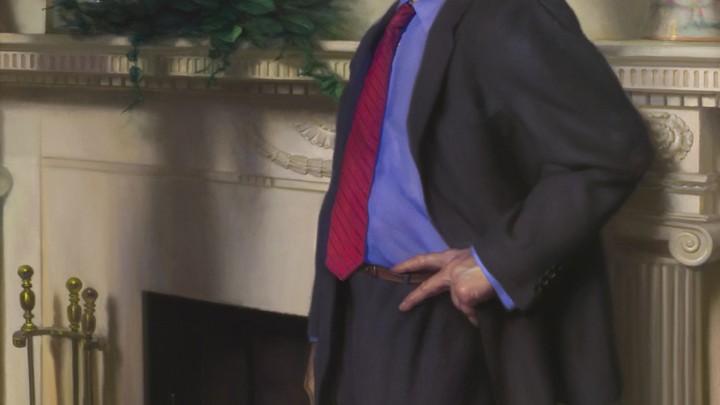 720x405 Bill Clinton's Presidential Portrait Has A Reference To Monica - Bill Clinton Painting