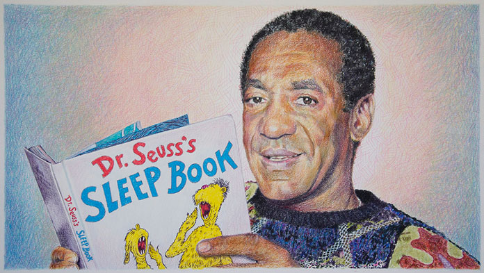 696x393 Eric Yahnker - Bill Cosby Painting