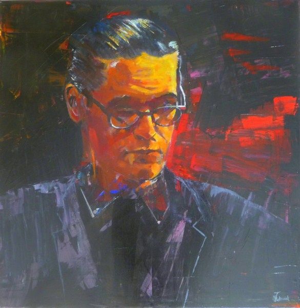 585x600 Bill Evans (Martine Juskowiak) - Bill Evans Painting