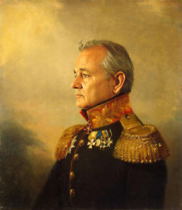 260x300 Hand Painted General Portrait Oil Painting Art On Canvas Bill - Bill Murray Oil Painting