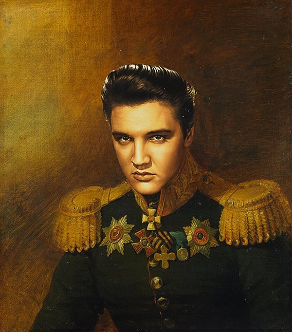 600x682 Your Favorite Stars As Russian Military Generals Flavorwire - Bill Murray Oil Painting