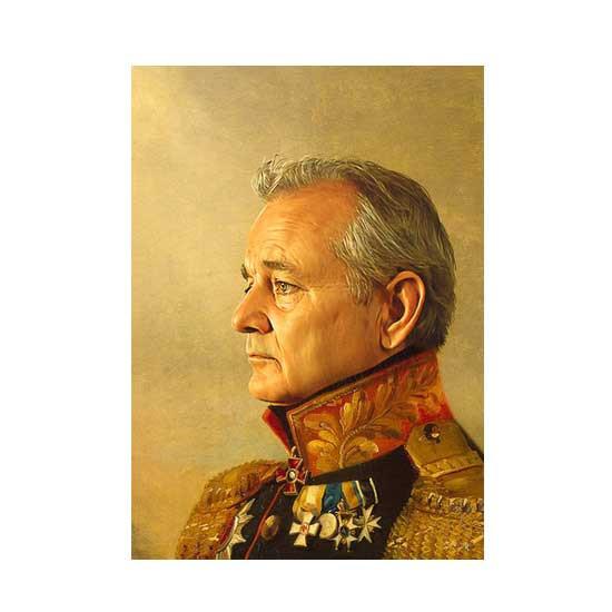 550x550 Bill Murray Movie Star Vintage Painting Print - Bill Murray Painting