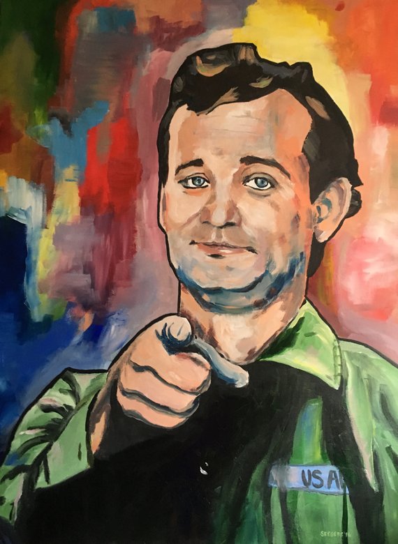 570x780 Bill Murray Pop Art Painting - Bill Murray Painting