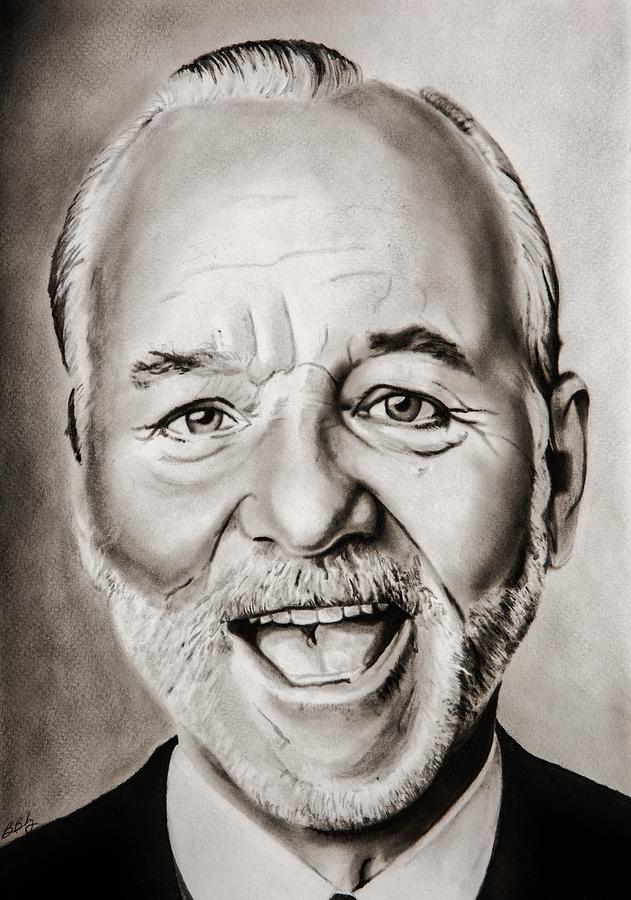 631x900 Mr Bill Murray Painting By Brian Broadway - Bill Murray Painting