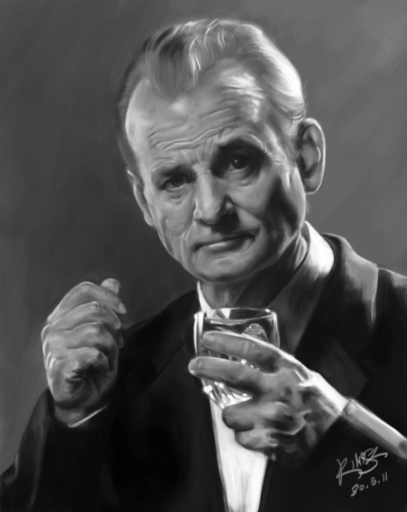 797x1003 Portrait - Bill Murray Painting