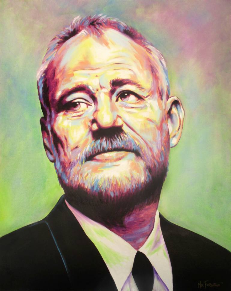 770x969 Saatchi Art Bill Murray Painting By Mel Fiorentino - Bill Murray Painting
