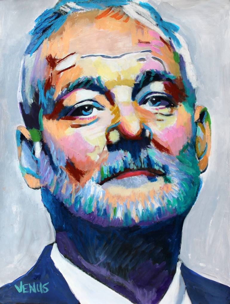 770x1017 Saatchi Art Bill Murray Painting By Venus Artist - Bill Murray Painting