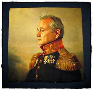 300x289 Sweet Captain Bill Murray Decorative Pillow Case By Society 6 - Bill Murray Painting