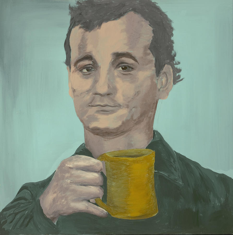 893x900 Bill Murray Painting By April Aldrich - Bill Murray Painting