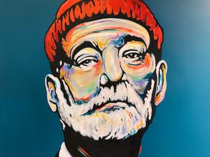 300x225 Bill Murray Original Art The General Store + Co. - Bill Murray Painting General