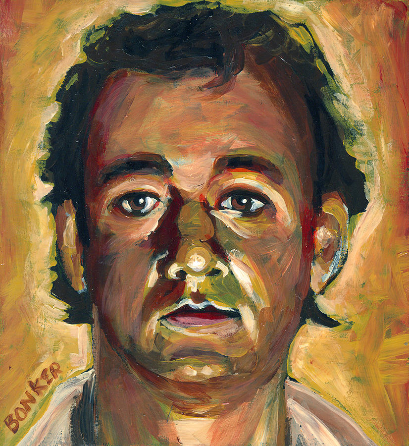 826x900 Bill Murray Paintings Fine Art America - Bill Murray Portrait Painting