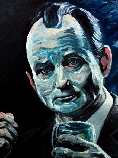 391x523 Bill Murray Portrait - Bill Murray Portrait Painting
