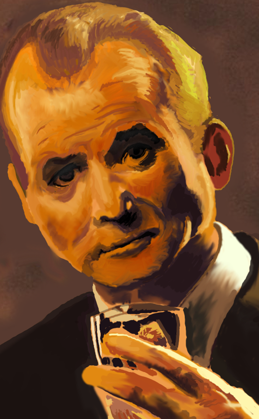 535x865 Bill Murray Suntory Time By Gramturismo - Bill Murray Portrait Painting