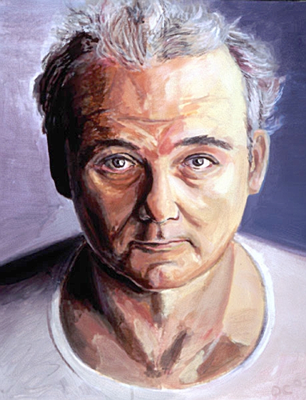 600x784 Bill Murray - Bill Murray Portrait Painting