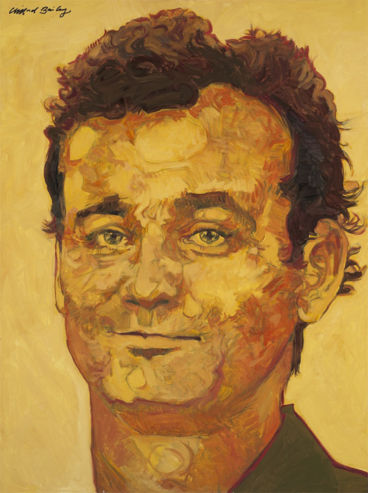 523x700 Bill Murray Clifford Bailey - Bill Murray Portrait Painting