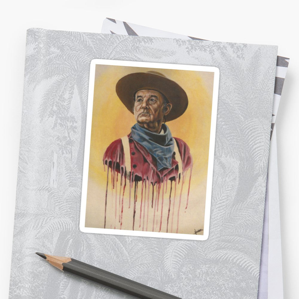 1000x1000 Bill Murray Painting Found On The Side Of The Road In Sydney - Bill Murray Zombieland Painting