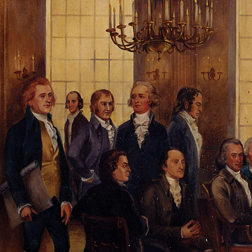 504x504 Historical Paintings, Commissioned Paintings, Private Residence - Bill Of Rights Painting