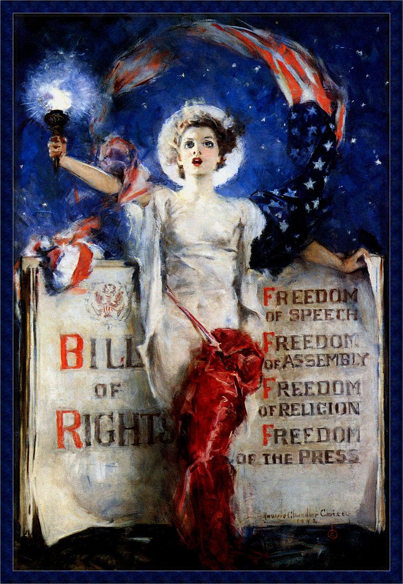 785x1138 Howard Chandler Christy - Bill Of Rights Painting