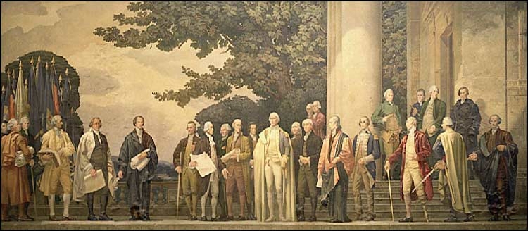 750x328 The Constitution By Barry Faulkner Teaching American History - Bill Of Rights Painting