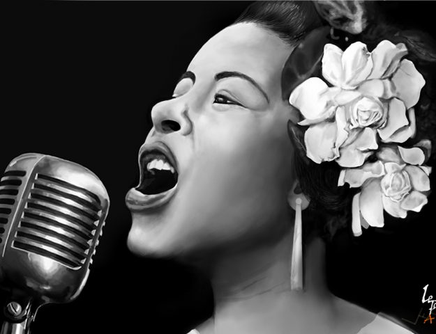 625x480 Letora Art + Design + Architecture - Billie Holiday Painting
