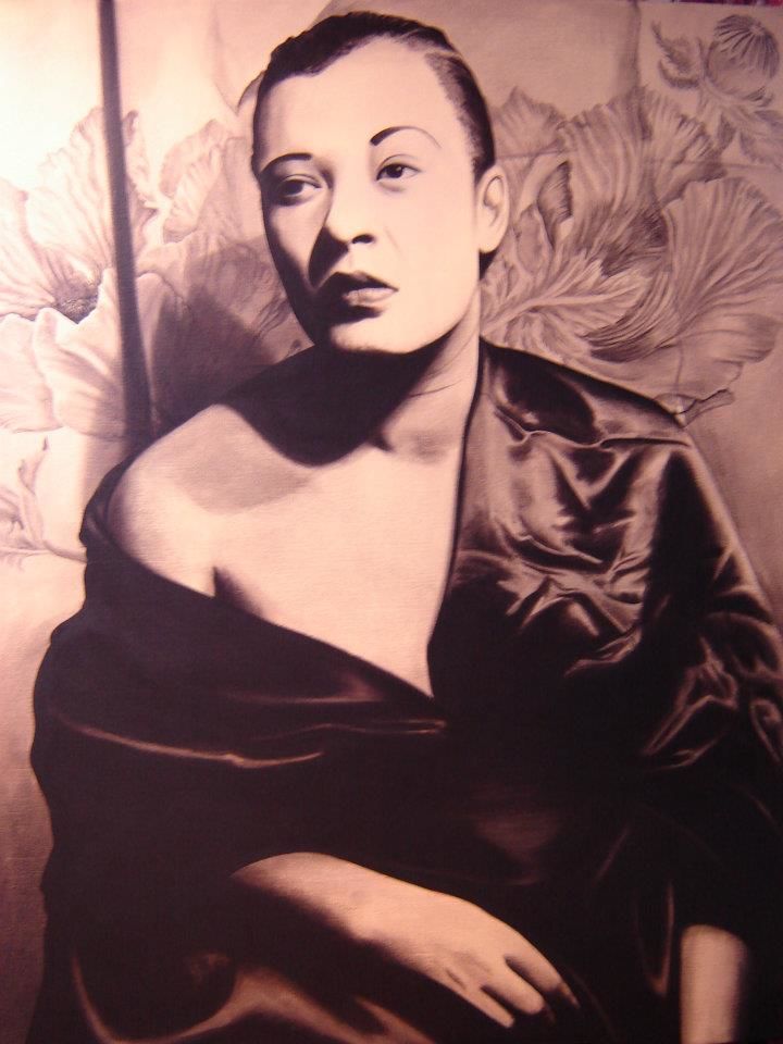 720x960 Original Painting Billie Holiday The Old Mouse House - Billie Holiday Painting