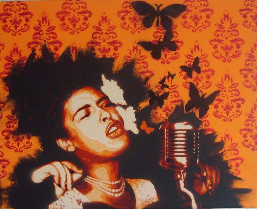900x733 Billie Holiday Commission By 10baron10 - Billie Holiday Painting