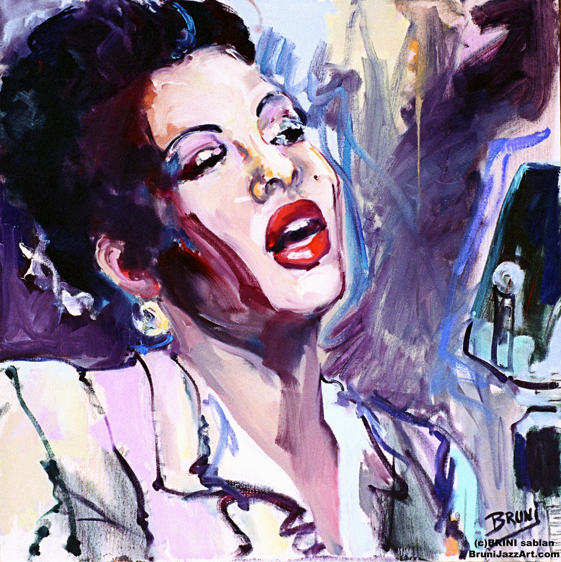 1797x1800 Billie Holiday Gallery - Billie Holiday Painting