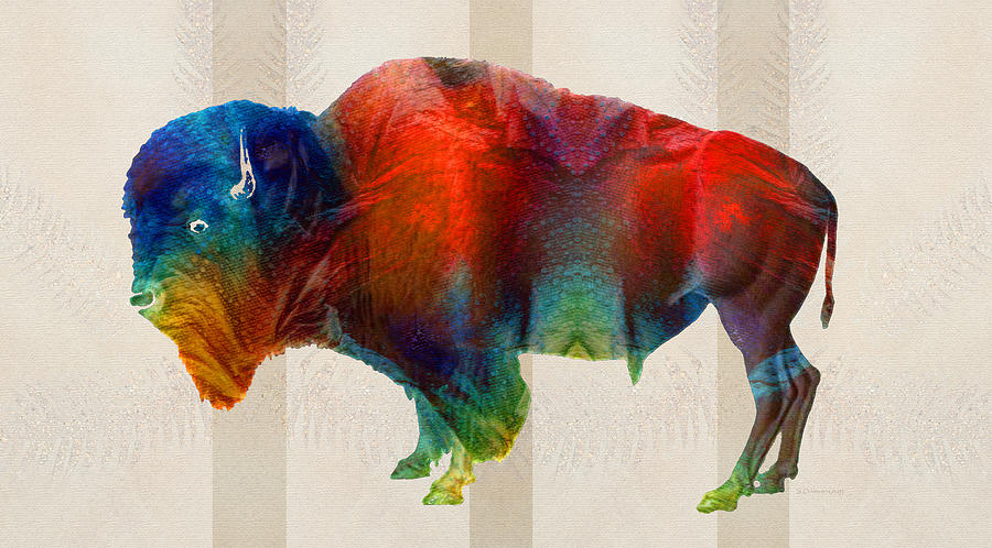 900x498 Buffalo Animal Print - Bills Painting