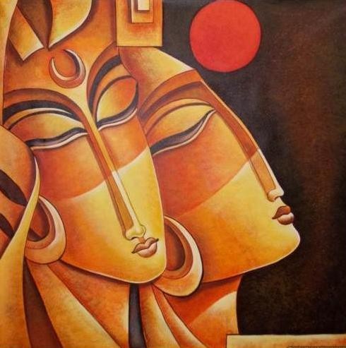 490x493 Buy Exclusive Handmade Esense Of Bindi Painting India Meets India - Bindi Painting