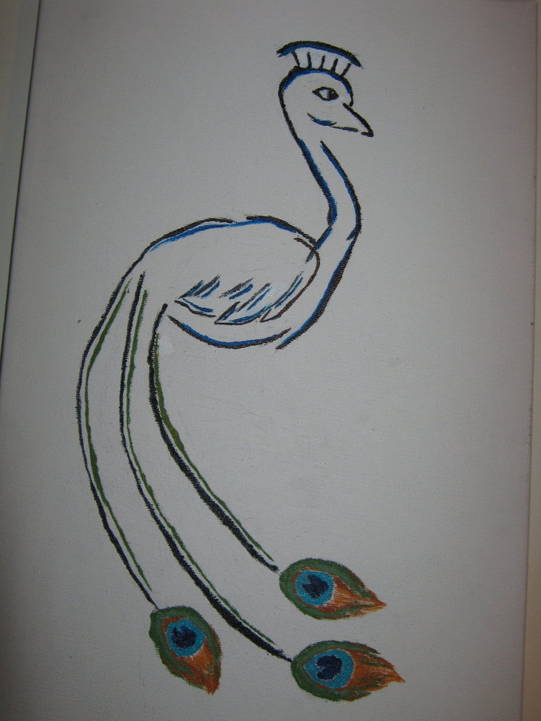 774x1032 Peacock Painting By Bindi Chic - Bindi Painting