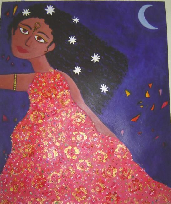 546x650 A Blue Moon (Jo Schofield) - Bindi Painting