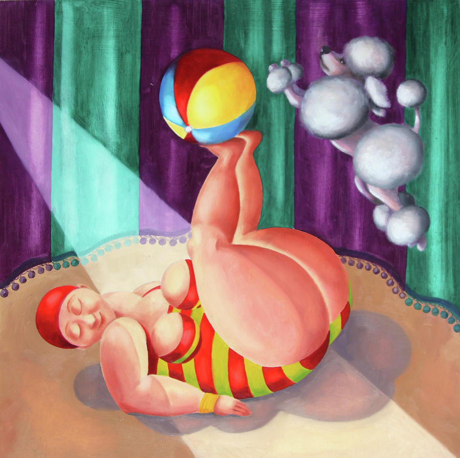 900x897 Beach Ball And Bingo Painting By Nancy Palermo - Bingo Painting