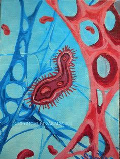 236x313 Kapipane (Acrylic Cell Structure The White Project - Biology Painting