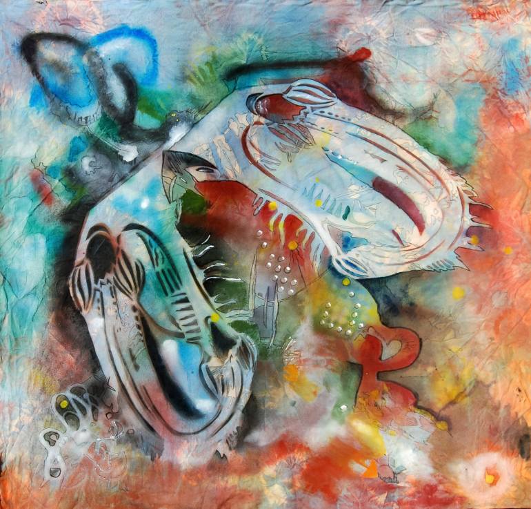 770x737 Saatchi Art Strange Biology Painting By Nicole Beland - Biology Painting