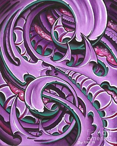 240x300 Biomechanical Paintings Fine Art America - Biomechanical Painting