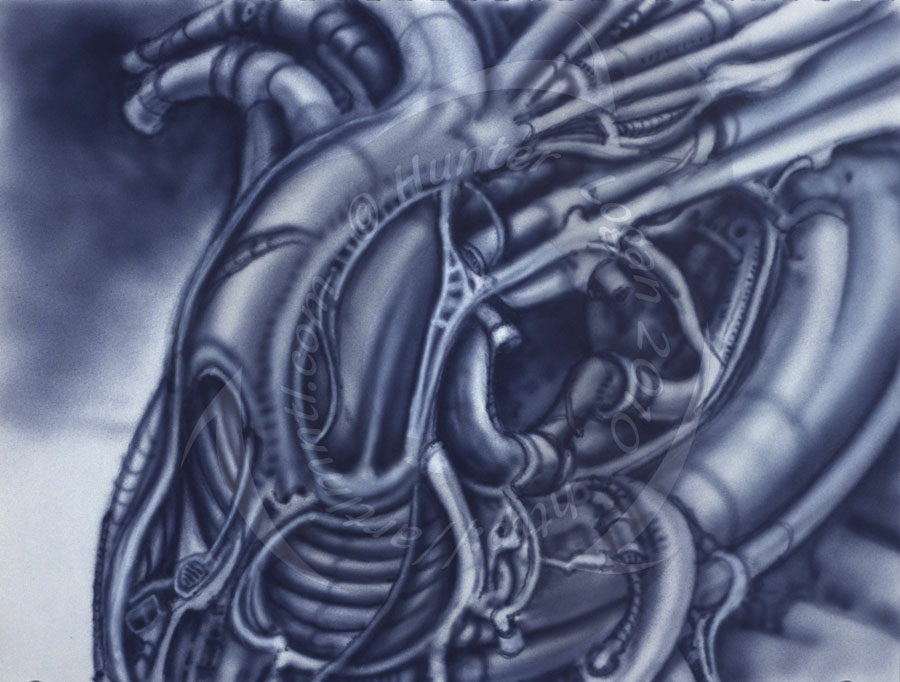 900x682 Biomechanical Structure 02 By Twirlymind - Biomechanical Painting