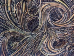 250x191 Biomechanical Paintings - Biomechanical Painting