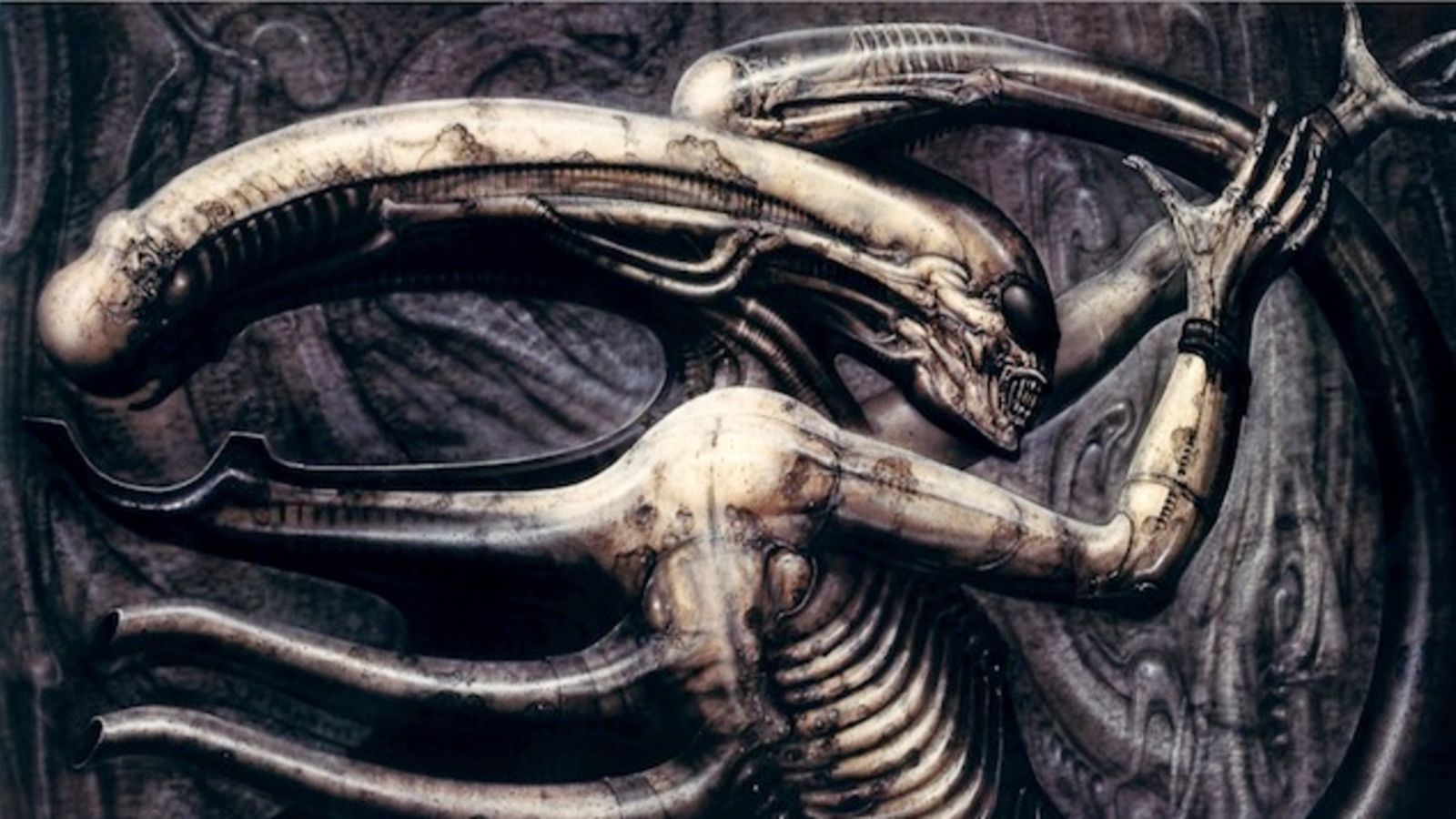 1600x900 The Most Unforgettable Creations Of H. R. Giger - Biomechanical Painting