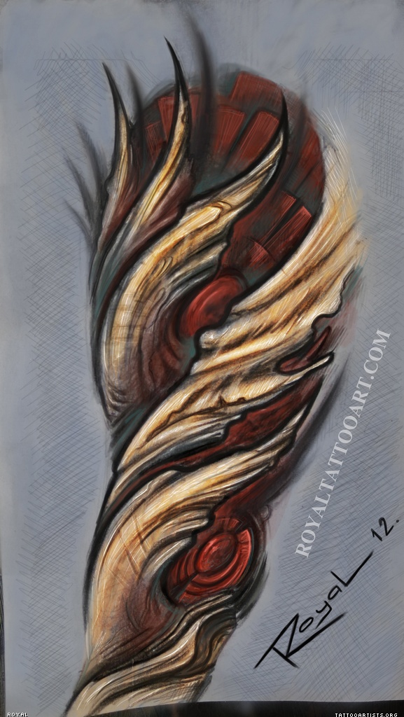 577x1024 Biomechanical Tattoo Design - Biomechanical Painting